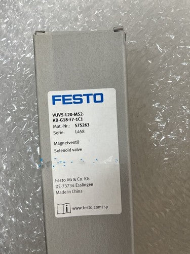 1PC Festo VUVS-L20-M52-AD-G18-F7-1C1 575263 Solenoid Valve Free Shipping