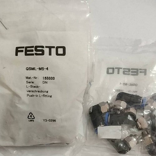 1Bag/10PCS Festo QSML-M5-4 153333 Push-in Connector Free Shipping QSMLM54
