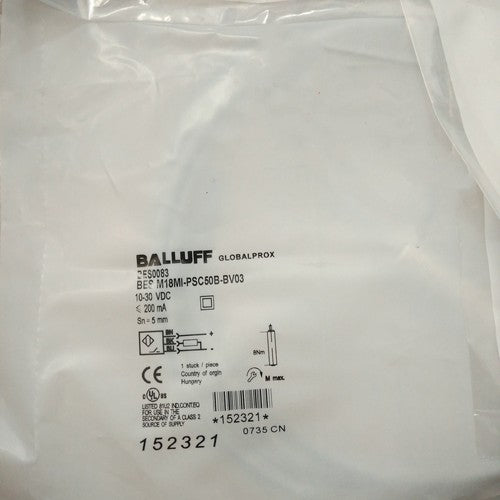 BALLUFF BES M18MI-PSC50B-BV03 Proximity Sensor One Free Shipping