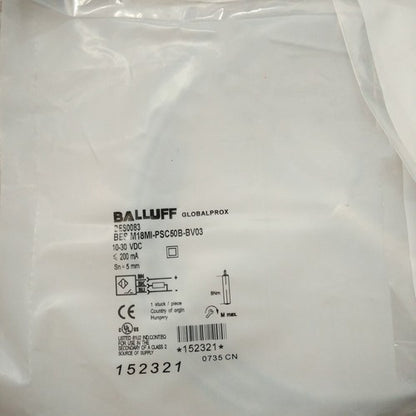 BALLUFF BES M18MI-PSC50B-BV03 Proximity Sensor One Free Shipping