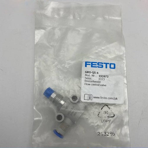 Festo GRO-QS-4 193972 Control Valve One Free Shipping GROQS4