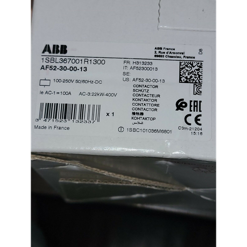 1PC ABB contactor AF52-30-00-13 AF52300013 ping