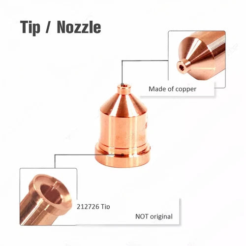Electrode 212724 Nozzle Tips 212726 Plasma Cut for Miller ICE 80CX 20pcs