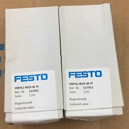 Festo VMPA2-M1H-M-PI 537952 Solenoid Valve One Free Shipping VMPA2M1HMPI