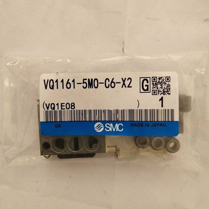 SMC VQ1161-5MO-C6-X2 5-Port Solenoid Valve with Plug-in Type Base Mount