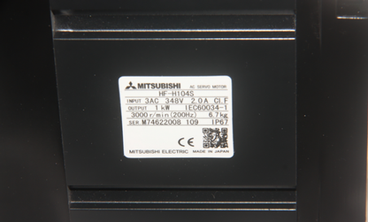 Mitsubishi HF-H104S Servo Motor 1PC ping HFH104S