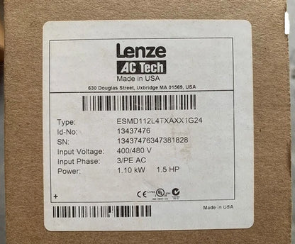 LENZE ESMD112L4TXA Inverter One ping