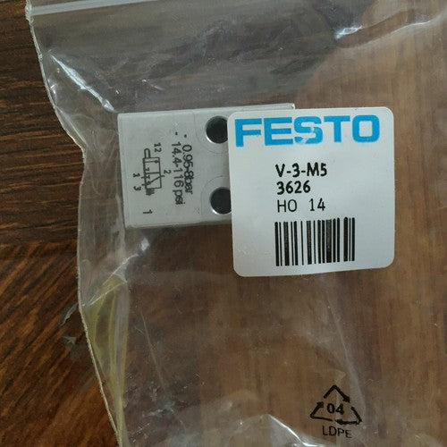 Festo V-3-M5 3626 Direct Acting Round Valve One Free Shipping V3M5