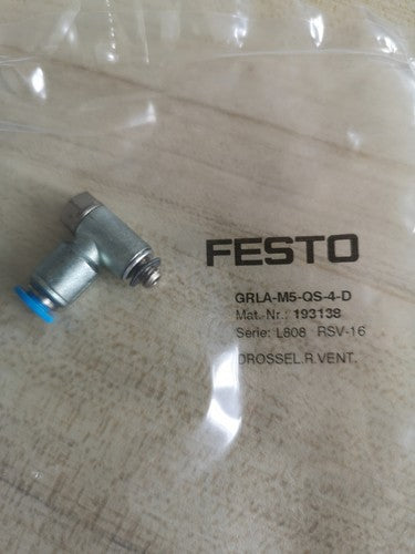Festo GRLA-M5-QS-4-D 193138 Valve One Free Shipping GRLAM5QS4D