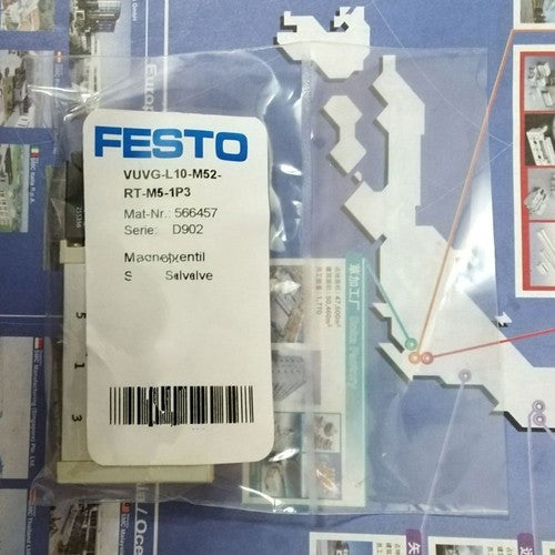 Festo VUVG-L10-M52-RT-M5-1P3 Solenoid Valve One Free Shipping 566457