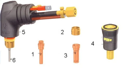 10pc Plasma Tips Electrodes C1851 C1388 Snap-On Cebora CP95 CP-95 Cutter Torch#I