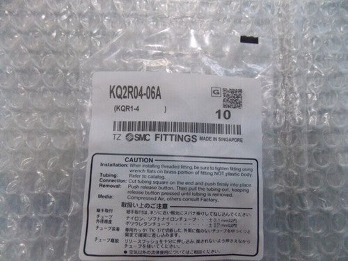 1Bag/10PCS SMC KQ2R04-06A Fittings KQ2R0406A Free Shipping