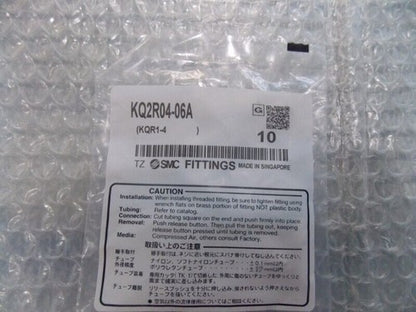 1Bag/10PCS SMC KQ2R04-06A Fittings KQ2R0406A Free Shipping
