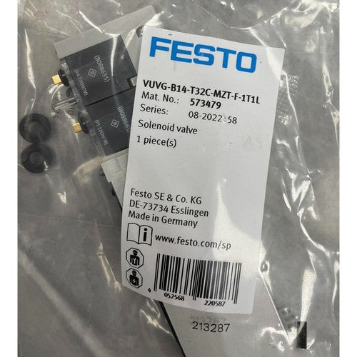 Festo VUVG-B14-T32C-MZT-F-1T1L 573479 Solenoid Valve One Free Shipping
