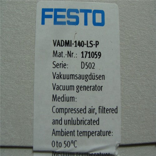 Festo VADMI-140-LS-P 171059 Vacuum Generator One VADMI140LSP