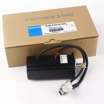 Omron R7M-A20030-BS1 SmartStep AC Servo Motor, 200W, 3000RPM, With Brake