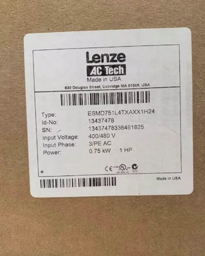LENZE ESMD751L4TXA Inverter One ping