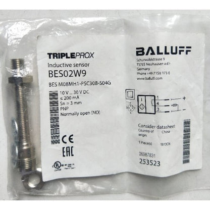 BALLUFF BES02W9 BES M08MH1-PSC30B-S04G Sensor One Free Shipping