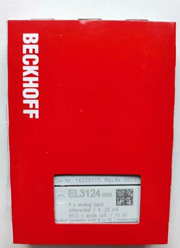 Beckhoff EL3124 Module One In Box ping