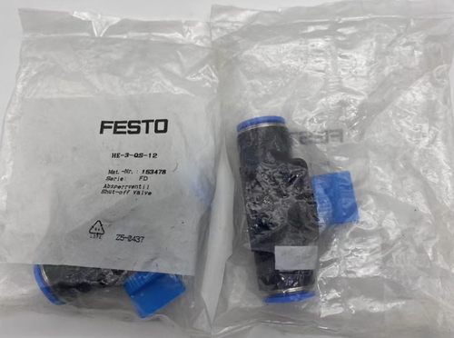 Festo HE-3-QS-12 153478 Valve  One Free Shipping HE3QS12