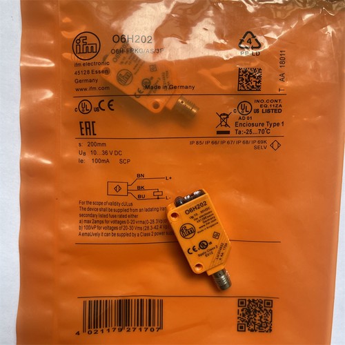 IFM O6H202 Photoelectric Switch Sensor One Free Shipping