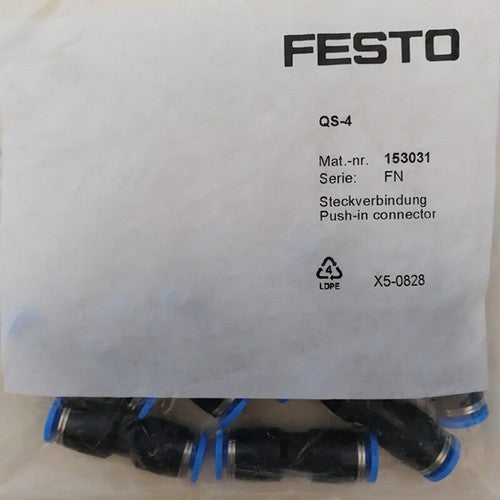 10PCS/bag Festo QS-4 153031 Connector Free Shipping QS4