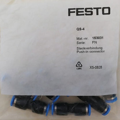 10PCS/bag Festo QS-4 153031 Connector Free Shipping QS4