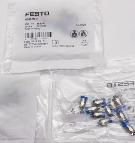 10PCS  Festo QSM-M3-3 153301 QSMM33 Push-in Fitting Free Shipping
