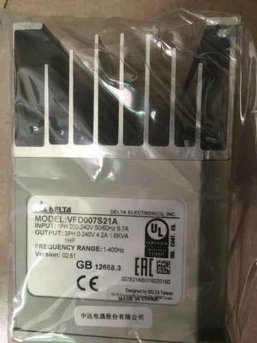 Delta VFD007S21A Inverter 220V 0.75KW One ping