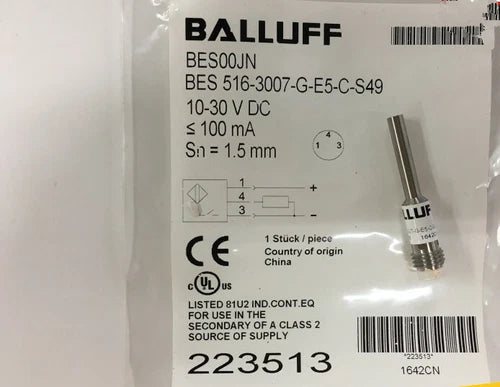 BALLUFF BES 516-3007-G-E5-C-S49 Proximity Sensor One Free Shipping