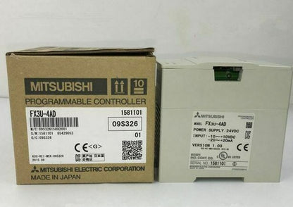 1PCS Mitsubishi PLC FX3U-4AD FX3U4AD In Box - #MIT
