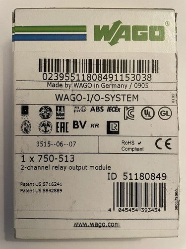 1PC Wago 750-513 Channel Relay Output Module Free Shipping 750513