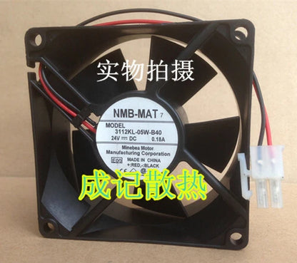 1pcs NMB 3112KL-05W-B40 24VDC 80X32 DC cooling fan