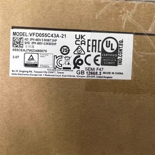 1PC Delta VFD055C43A-21 Inverter 5.5kw ping