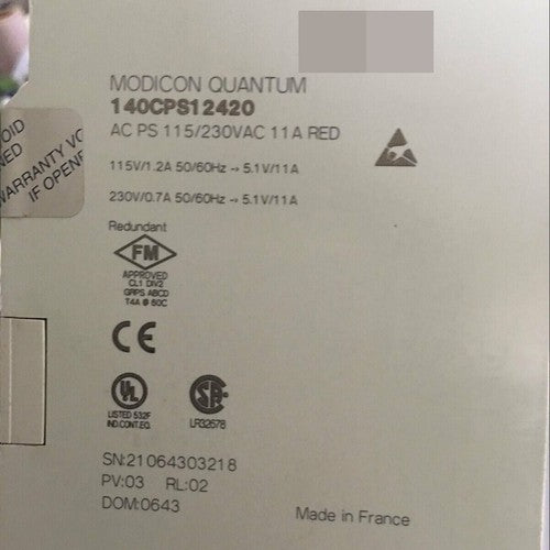 1PC Schneider 140CPS12420 ping