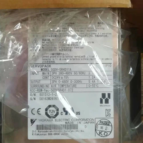 Yaskawa SGDV-5R4D11A Servo Driver 1PC ping SGDV5R4D11A