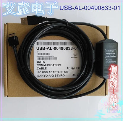 new 1PC USB-AL-00490833-01 Sanyo R Q Series Servo Debug Cable USBAL0049083301