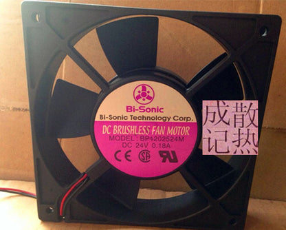 1pcs  Bi-sonic BP1202524M 12025 24V 0.18A 12CM 2-wire inverter fan