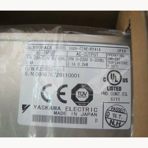 Yaskawa SGDH-02AE-RY414 Servo Driver 1PC ping