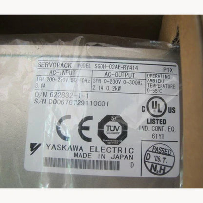 Yaskawa SGDH-02AE-RY414 Servo Driver 1PC ping