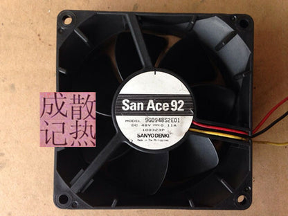 1pcs Sanyo 9G0948S2E01 9032 48V 0.11A 3-wire inverter cooling fan