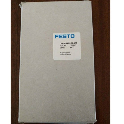 Festo CPE18-M2H-5L-1/4 163762 Solenoid Valve One CPE18M2H5L1/4