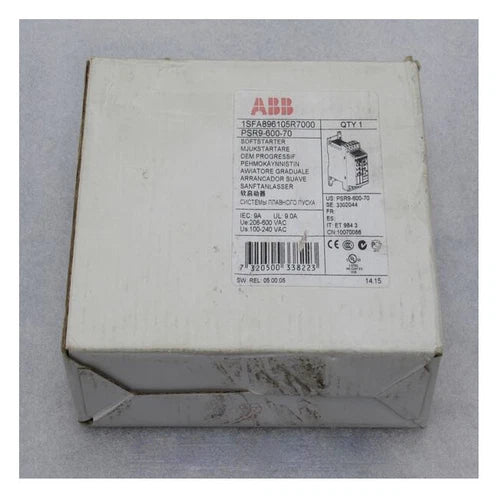 1PC  ABB 1SFA896105R7000 PSR9-600-70 Soft starter ping