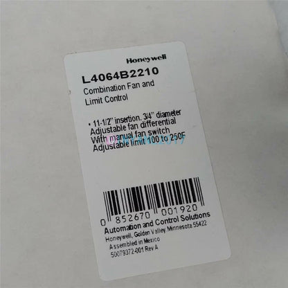 1PC 11" Fan/Limit Control Switch L4064B2210 #un