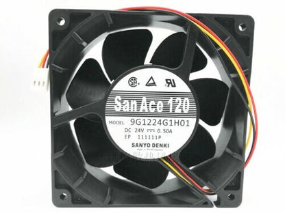 Sanyo 12038 9G1224G1H01 24V 0.50A 12CM 3-wire inverter cooling fan