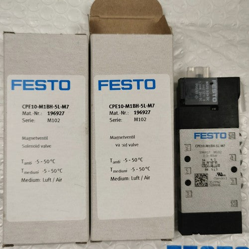 Festo CPE10-M1BH-5L-M7 196927 Solenoid Valve One Free Shipping CPE10M1BH5LM7