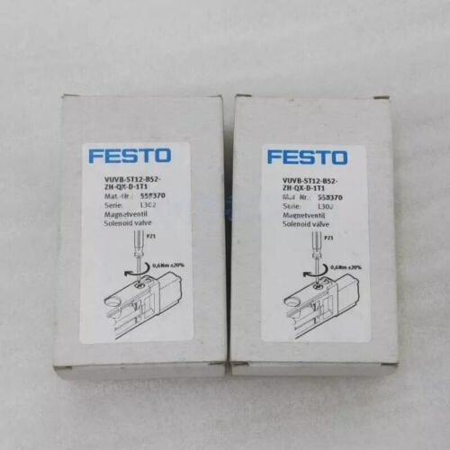 Festo VUVB-ST12-B52-ZH-QX-D-1T1 558370 Solenoid Valve One Free Shipping