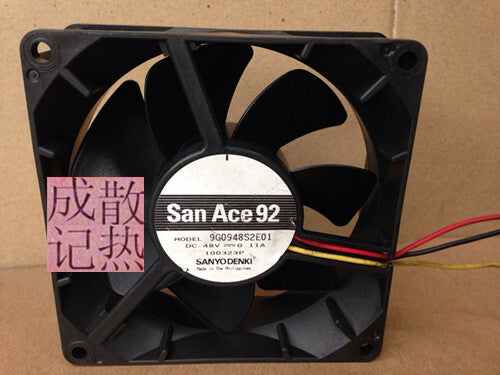 1pcs Sanyo 9G0948S2E01 9032 48V 0.11A 3-wire inverter cooling fan
