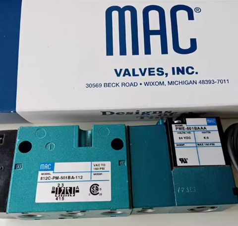 MAC 812C-PM-501BA-112 Solenoid Valve One 812CPM501BA112