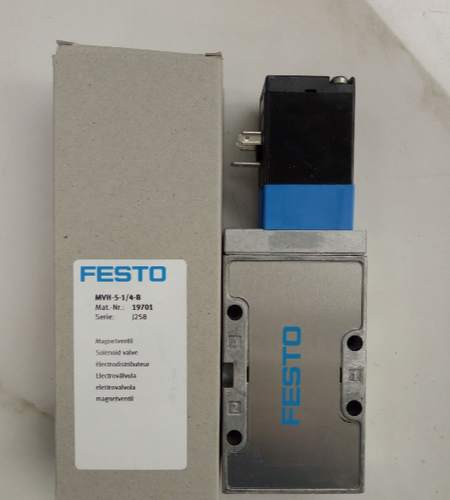 Festo MVH-5-1/4-B 19701 Solenoid Valve One Free Shipping MVH51/4B